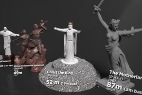 Какого на самом деле размера известные мировые статуи