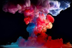 Капли краски в воде (10 фото)