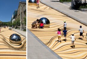 Оптическая иллюзия превратила улицу в песчаные дюны