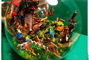 Прикольная Хэнд мэйд лампа в стиле Зверополис