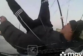 Наглая, но неудавшаяся автоподстава из Лесосибирска попала на видео