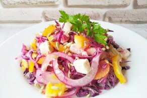 Новый салат из капусты, у этого салата нет конкурентов, очень вкусный!