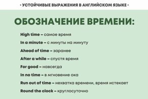 Памятки: Фразеологизмы в английском языке
