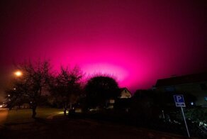 Жители шведского города напуганы красным небом
