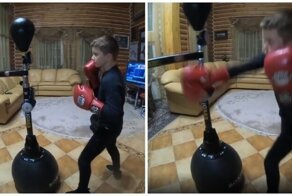 10-летний боксер с отличной скоростью и реакцией