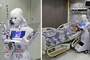 В египетской больнице тесты на коронавирус делает медсестра-робот