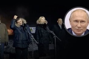 "Вид лихой и придурковатый": мэра, выбросившего шапку во время телемоста с Путиным, осмеяли в Сети