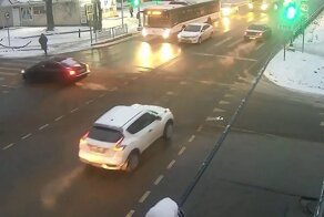 Выезд на перекресток на красный свет