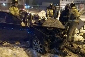 Авария дня. Момент смертельного ДТП с участием Lexus и автобуса в Иркутской области