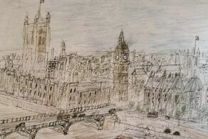 Мальчик-аутист рисует городские пейзажи по памяти