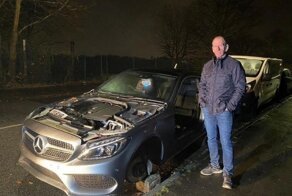 В Великобритании воры разобрали Mercedes прямо возле дома его владельца