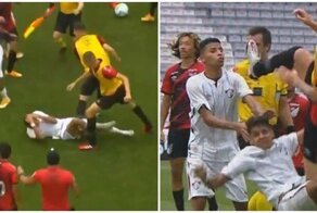 Финал чемпионата Бразилии по футболу закончился массовой дракой