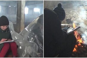 В Башкирском селе школьникам приходится учиться в коровнике - только там есть интернет