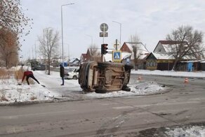 Авария дня. Попытка проезда на запрещающий сигнал светофора в Оренбургской области