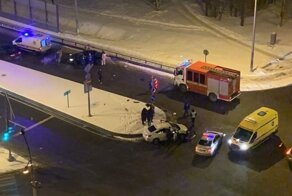 Авария дня. ДТП на перекрестке в Приморском районе Санкт-Петербурга