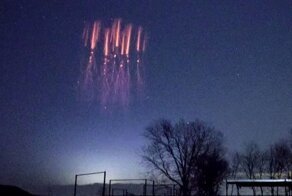 Спрайты: необычные молнии в небе над Луизианой