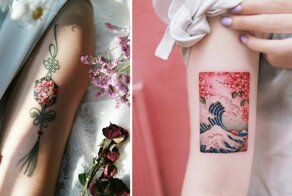 Изящные работы корейской татуировщицы