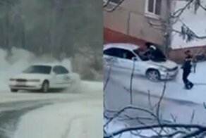 GTA по-биробиджански: водитель устроил погоню с катанием полицейских на капоте