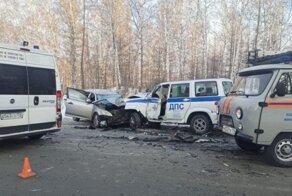 Авария дня. Видео аварии с командой хоккеистов под Челябинском