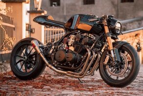 Черный лебедь: Honda CB900 с деталями от Ducati