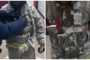 Якутские пожарные отбивают друг друга молотками, чтобы снять обледеневшие костюмы