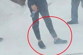 Мода идиотов: подвороты и голые щиколотки зимой