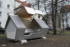 Капсула для сна, чтобы защитить бездомных от холода ночью