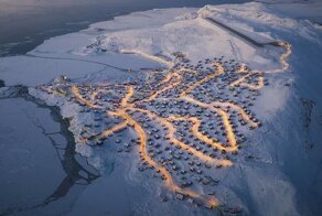 Взгляд на зиму с квадрокоптера