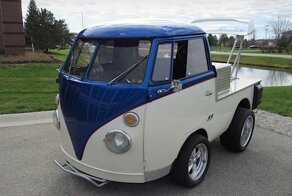 Очень мощный грузовичок, созданный из минивэн Volkswagen T1