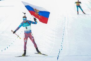 Российским биатлонистам запретили во время ЧМ размещать госсимволы в соцсетях