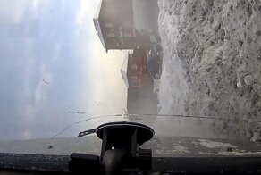 Во всем виновата «липучка»: занос лихача в «Новой Москве»