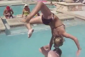 Видеоподборка неудач в бассейне (видео)