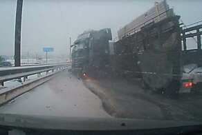 Авария дня. Массовое ДТП в Московской области
