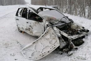 Авария дня. Момент смертельного ДТП на трассе в Башкирии