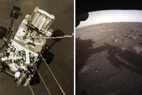 Марсоход «Персеверанс» прислал первые цветные фотографии Марса