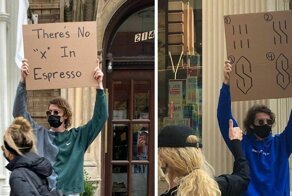 «Чувак с табличкой» собрал 7,4 миллиона подписчиков протестами против всего, что бесит
