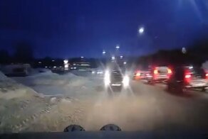 Глупый уход от столкновения на встречку