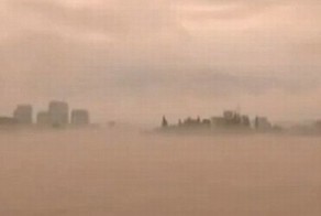 Китайцы стали свидетелями удивительного миража на все небо (4 фото + 2 видео)