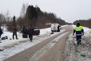 Авария дня. ДТП с автобусом в Вологодской области