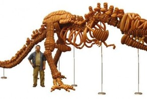 Динозвар из воздушных шаров (6 фото)