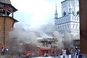 В Измайловском кремле неполадки с проводкой спровоцировали пожар