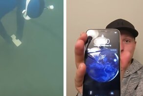 Дайвер нашел на дне озера рабочий iPhone и вернул его владелице