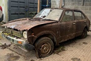 Как выглядит Honda Civic, простоявший в саду более 30 лет?