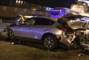 Авария дня. Столкновение шести автомобилей на МКАД