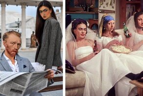 40 фотоманипуляций, которые переносят героев известных картин в реальный мир