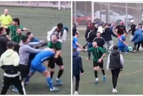 В Испании футбольный матч закончился массовой дракой с участием фанатов