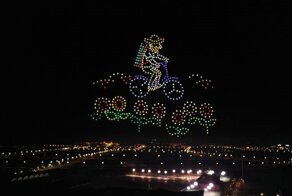 600 дронов посвятили картину ван Гогу