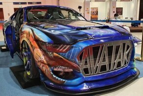 Ford Mustang в стиле блокбастера «Аватар» победил на тюнинг-шоу в Дубае