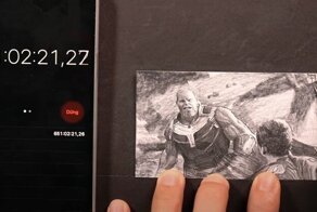Известную сцену из «Мстителей» перенесли на 1 400 бумажных листов