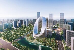 Китайцы строят башню в форме бесконечности